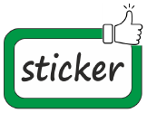 Sticker logo